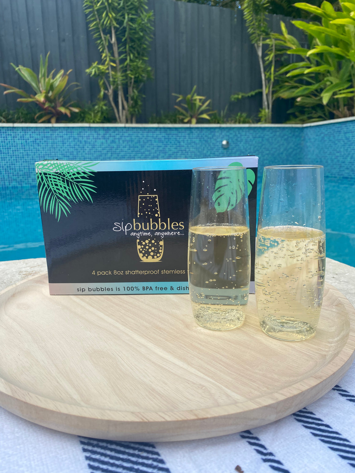Stemless Champagne Flutes