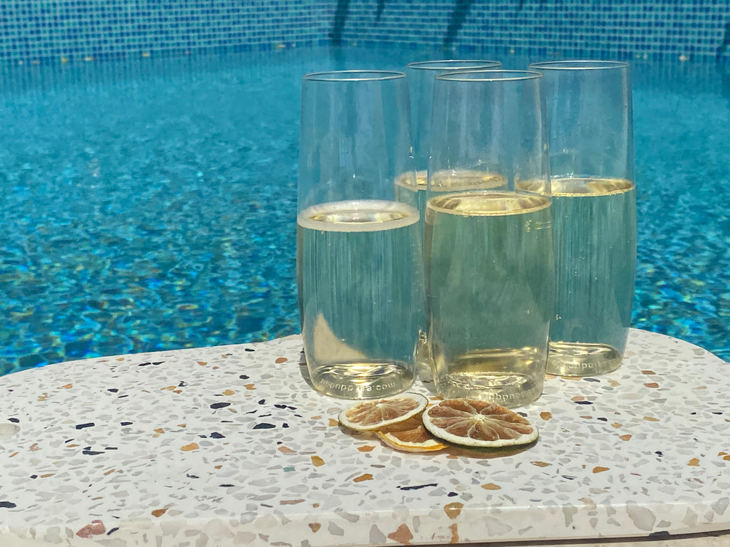 Stemless Champagne Flutes